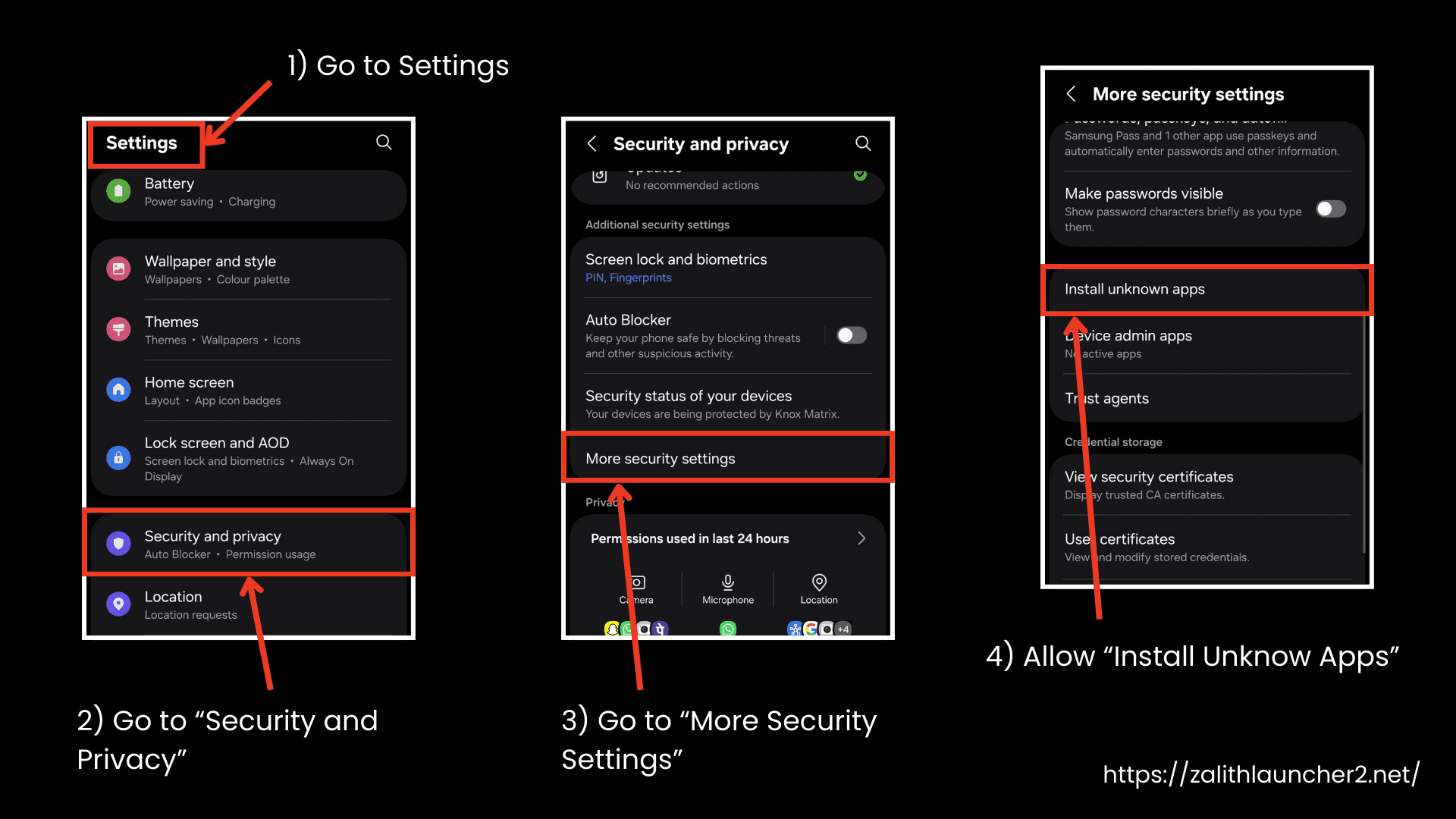 Enable Unknown Sources