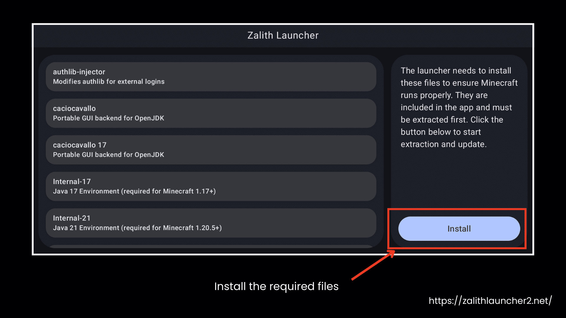 Install the Required Files
