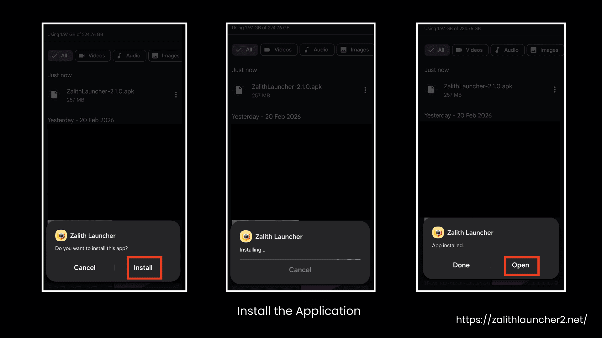 Installing the Application