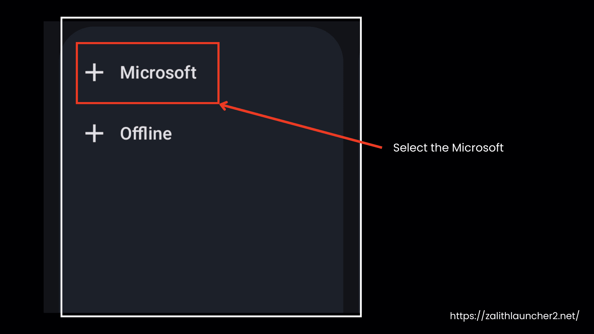 Select Microsoft Account